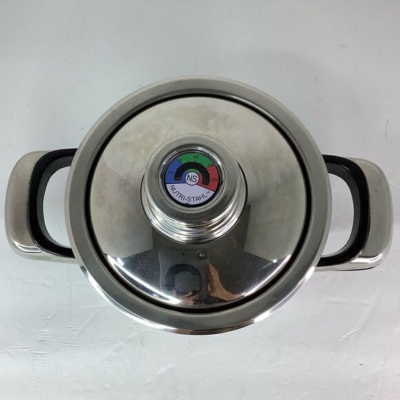 Nutri Stahl Cooking System 1 Quart Saucepot & Cover Mini Stainless Steel - Picture 2 of 11